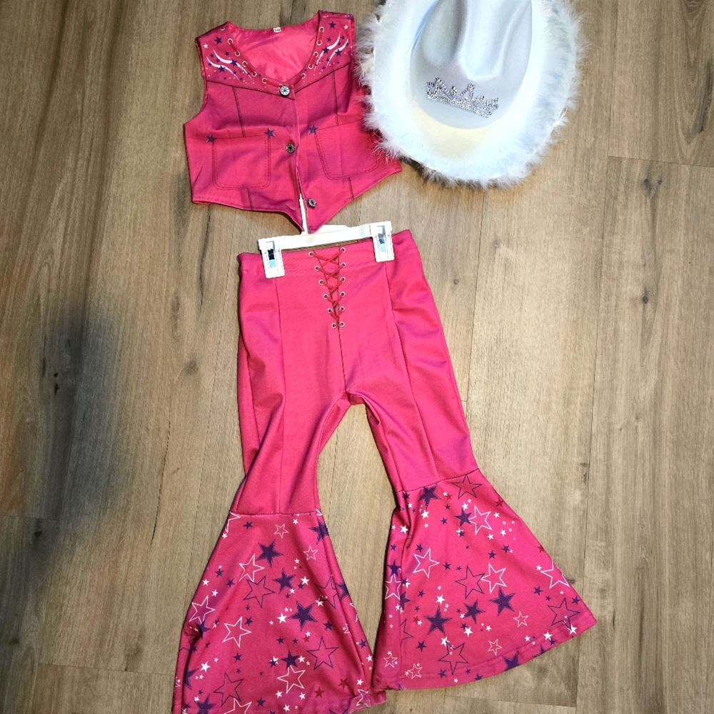 Cowgirl barbie girls costume 6/6x